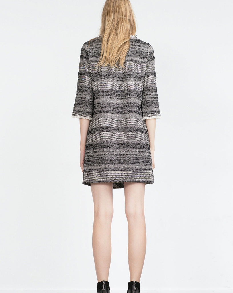 Laced-paneled bandage dress